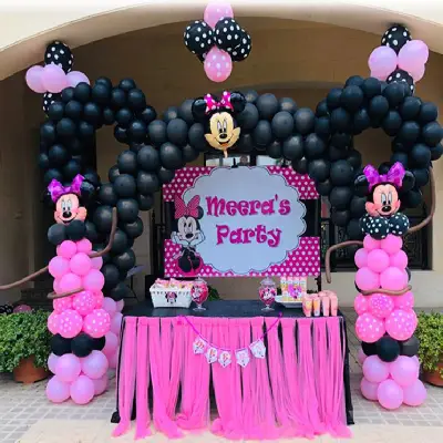 Birthday party balloon decoration